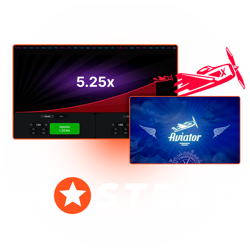 Obtenha o melhor multiplicador jogando Aviator com a Mostbet.