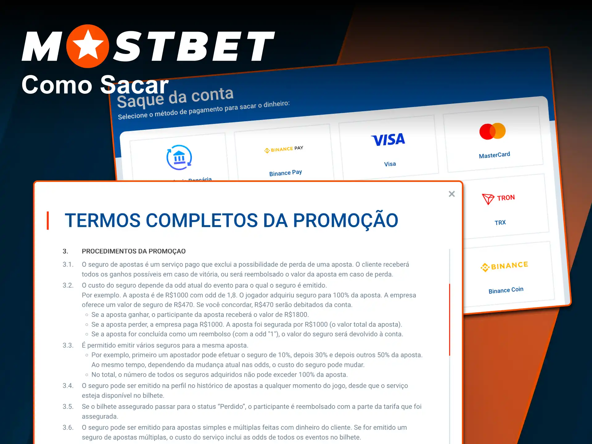 Saiba como sacar seus ganhos usando um código promocional Mostbet oficial.